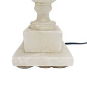 Art Deco alabaster bedside lamp, Belgium, 1950s