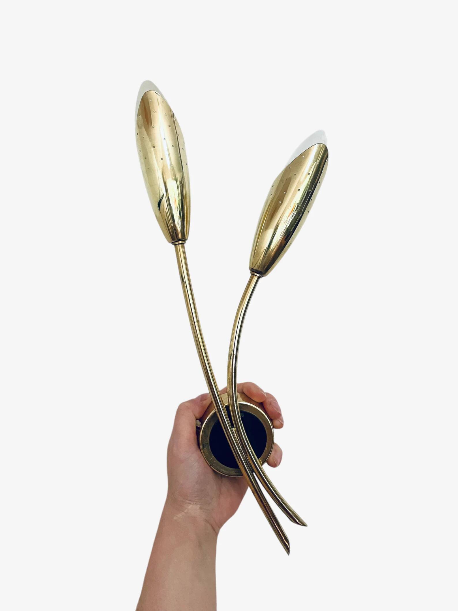 Pair of 1950s Mid Century wall lamp