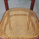 Set of 2 original vintage Thonet design bistro chairs with matte seats