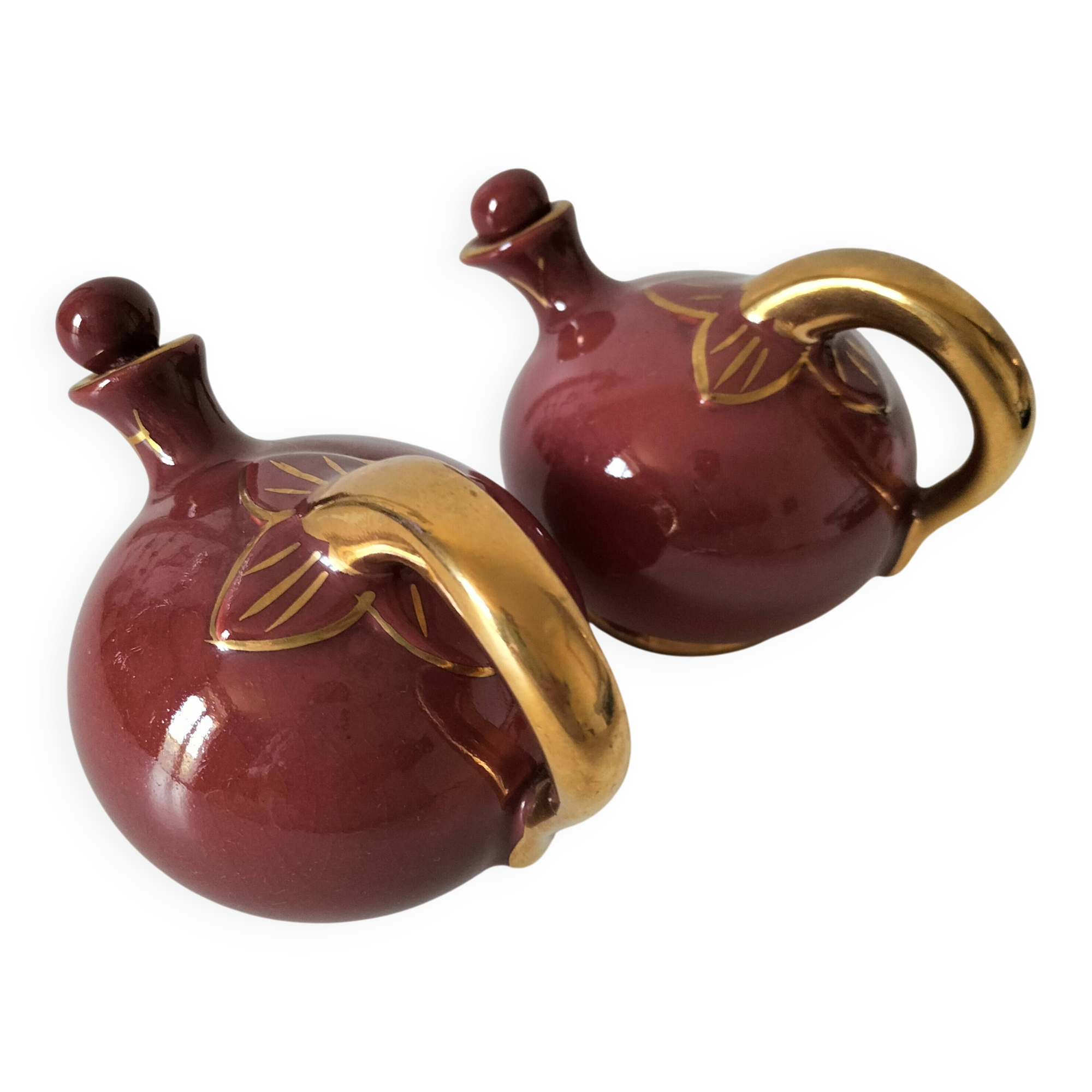Two small pouring bottles Röd Rubin