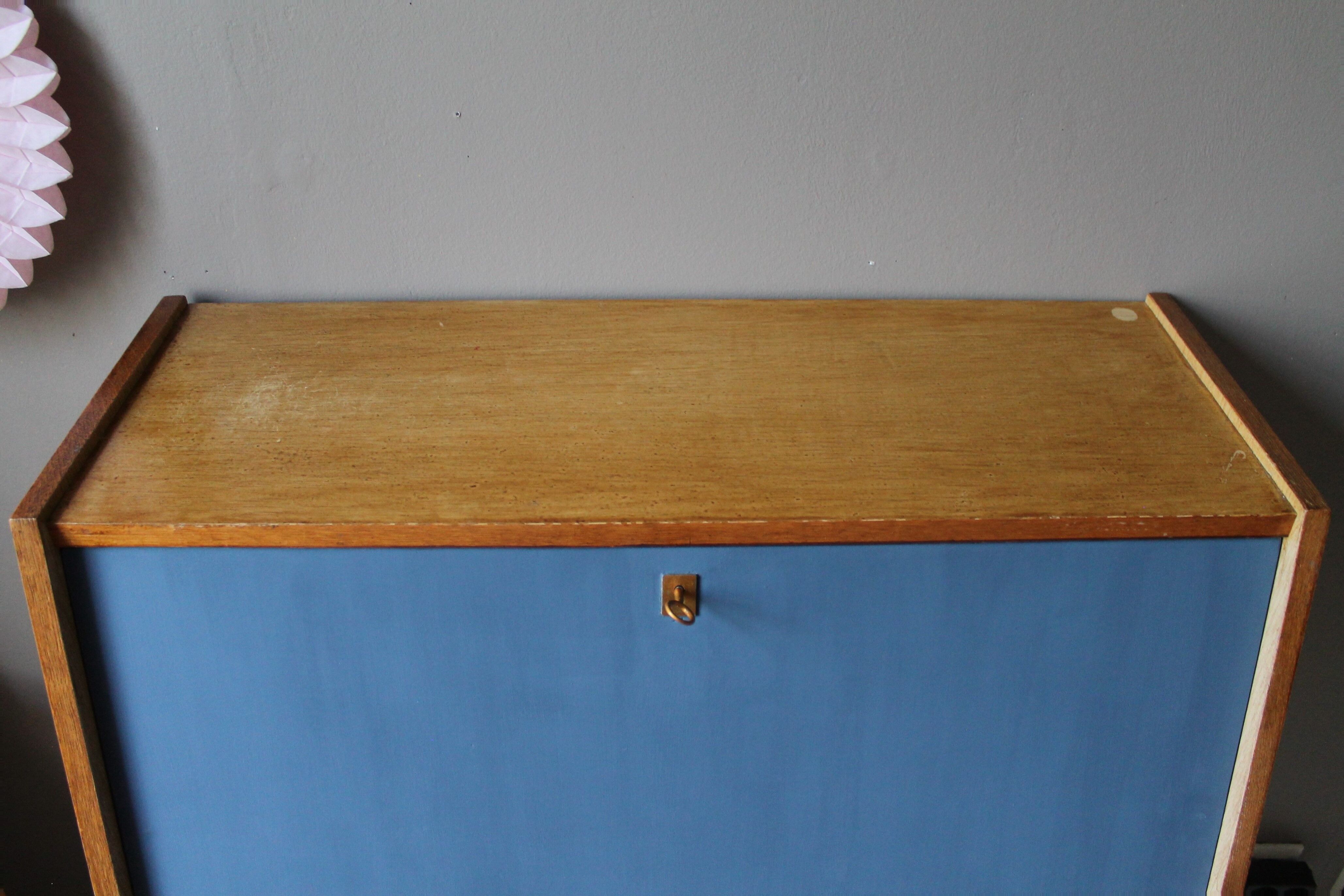 Meuble 'secrétaire-bureau' vintage