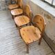 4 chaises en pin Daumiller