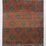 Geometric Pattern Vintage Kilim Rug, 207x301Cm