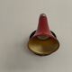 Pair of red metal wall lights AGE, 1970s, Italy