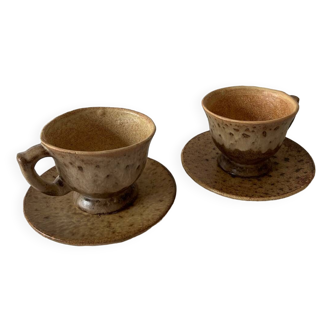 2 large vallauris cups
