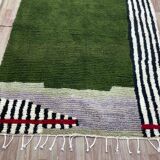 Handmade wool rug handwoven size 150 x 250 cm