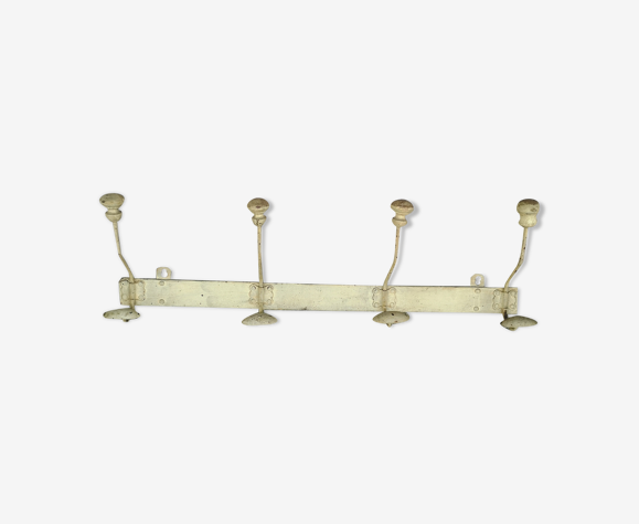 Portemanteau ancienne métal bois