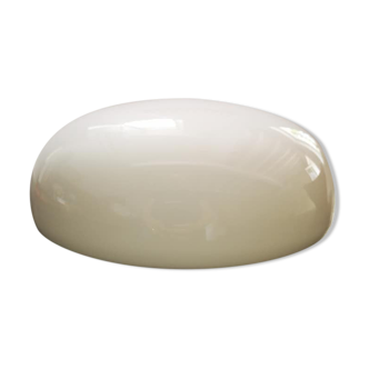 Lampshade old ceiling lamp half globe ball opaline white indus