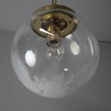 Vintage glass pendant light, Kamenický Šenov, 1970s.