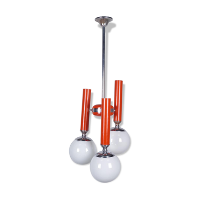 Lustre mid-century rouge Italie