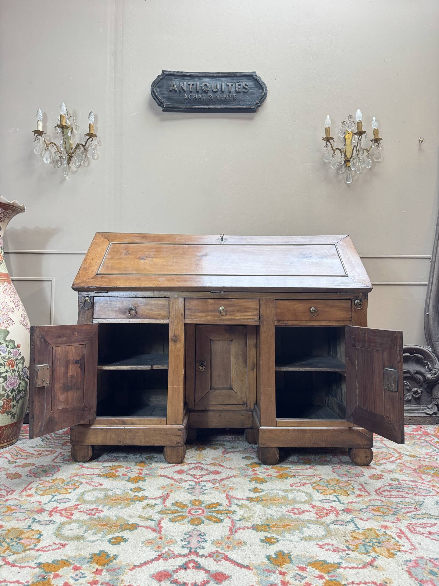 DIRECTORY PERIOD WALNUT SLOPING DESK 18TH CENTURY