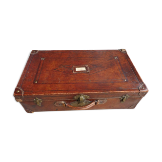 Former leather suitcase of a colonial infantry captain