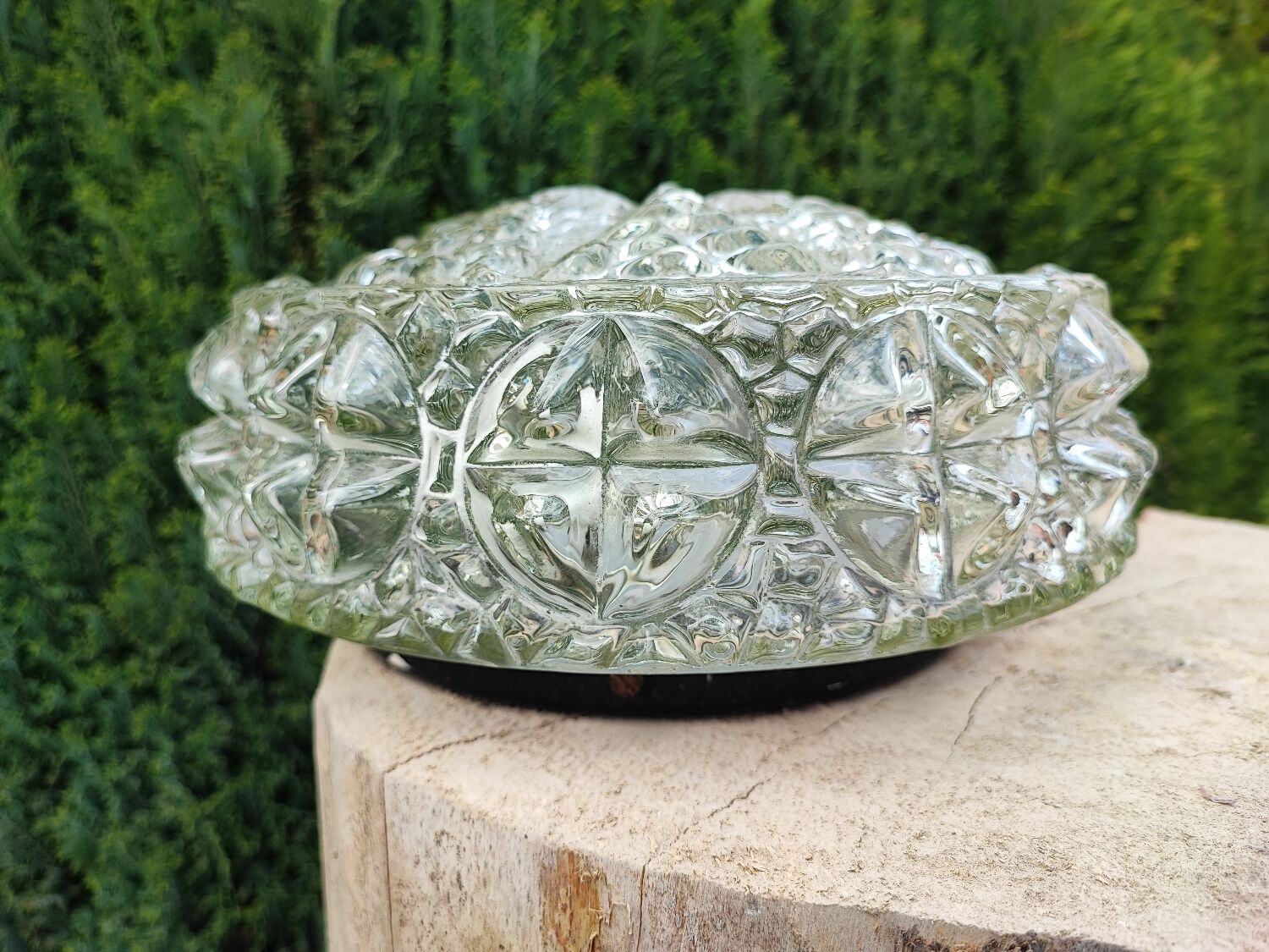 Vintage glass ceiling lamp