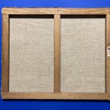 Leray, "In Front of the Window", fauvist still life, oil on canvas