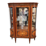 Showcase Louis XVI style, twentieth realization, signed cabinetmaking JP Ehalt of very good quality.