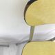 Table en formica jaune moutarde  des années 50- 60