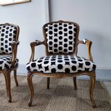 Paire de fauteuils cabriolets louis xv