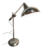 Designer desk lamp, chrome, adjustable – industrial style