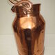 Copper milk pot from farm