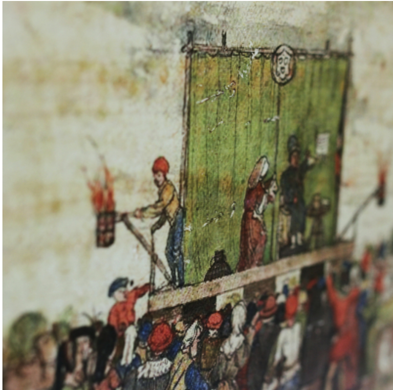 Harlequin puppet theatre