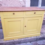Buffet de campagne jaune citron