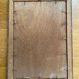 Painting portrait of dog oil on panel 1920