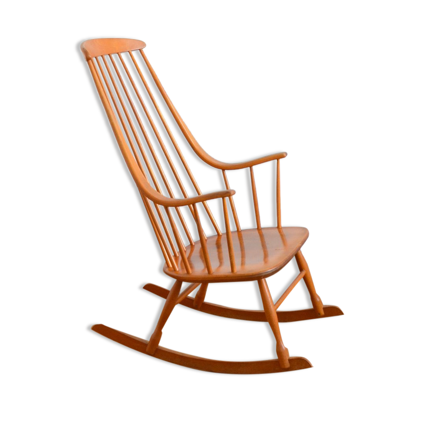 Rocking Chair Scandinave Grandessa Lena Larsson 1960s Selency