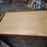 Vintage display cabinet with 2 drawers