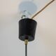 Black lacquered and chrome metal suspension. 1960s.