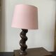 Old wooden table lamp