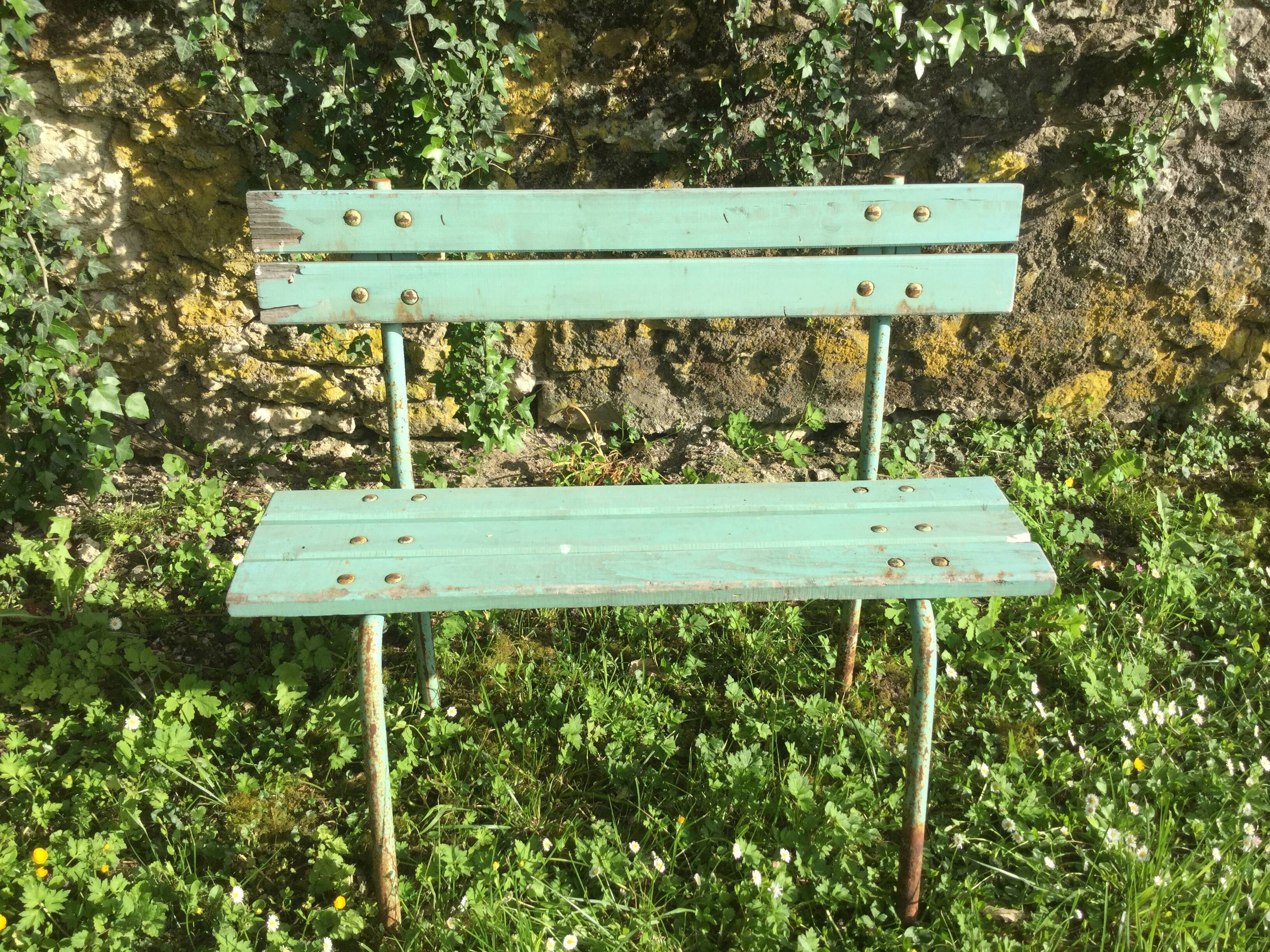 Vintage garden bench 50s