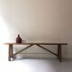 Rustic wooden bench, vintage 1960