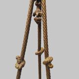 Louis XVI style chandelier in bronze and frosted glass 20th century