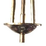 Vibtage crystal and bronze chandelier