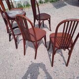 5 bistro chairs and 1 stool