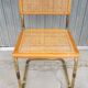 Marcel Breuer chair in cane model B32 vintage gold color