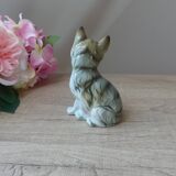Vintage porcelain sitting cat figurine taiwan collection