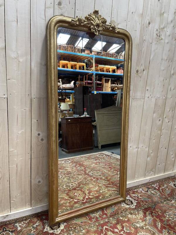 Miroir époque Louis Philippe avec fronton