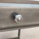 old metal medical bedside table circa 1930/40