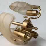 Shell and brass chandelier from the 70s
