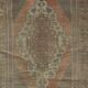 Vintage Handmade Turkish Village Rug, 100% Wool