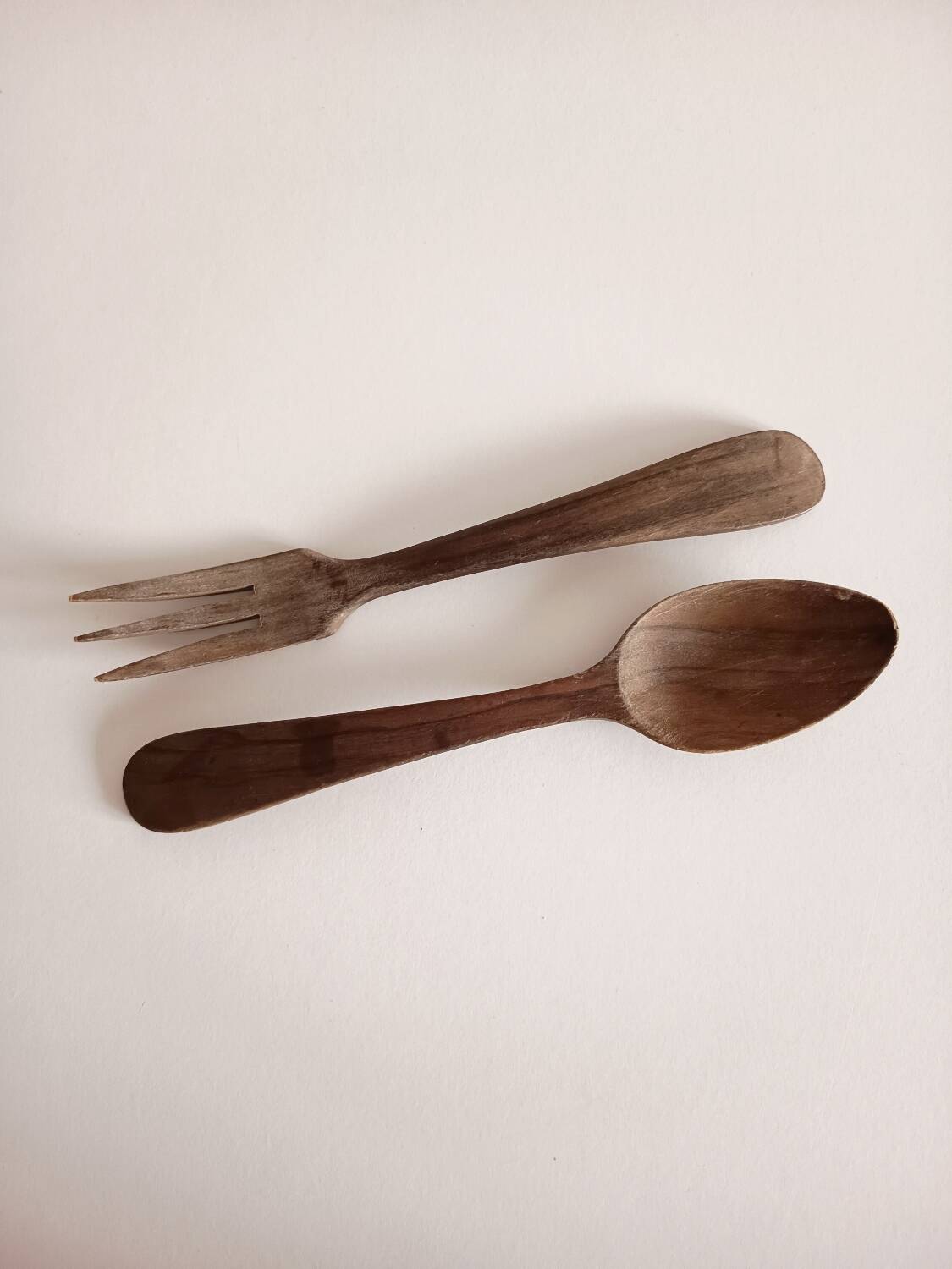 Wooden salad servers