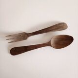 Wooden salad servers