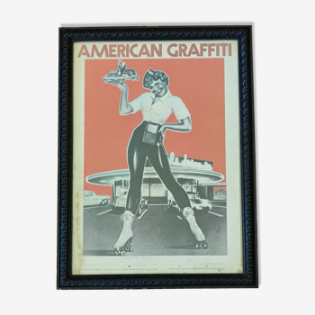 Vintage American Graffiti movie poster