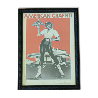 Vintage American Graffiti movie poster