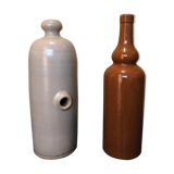 Duo of sandstone bottles