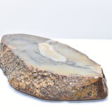 Empty pocket agate mineral slice