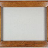 Ancien cadre format 33 cm x 24 cm (4f) bois brut chêne ou noyer tableau peinture 32 25
