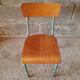 Vintage wood & metal school chair
