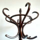 Curved wooden bistro parrot coat rack